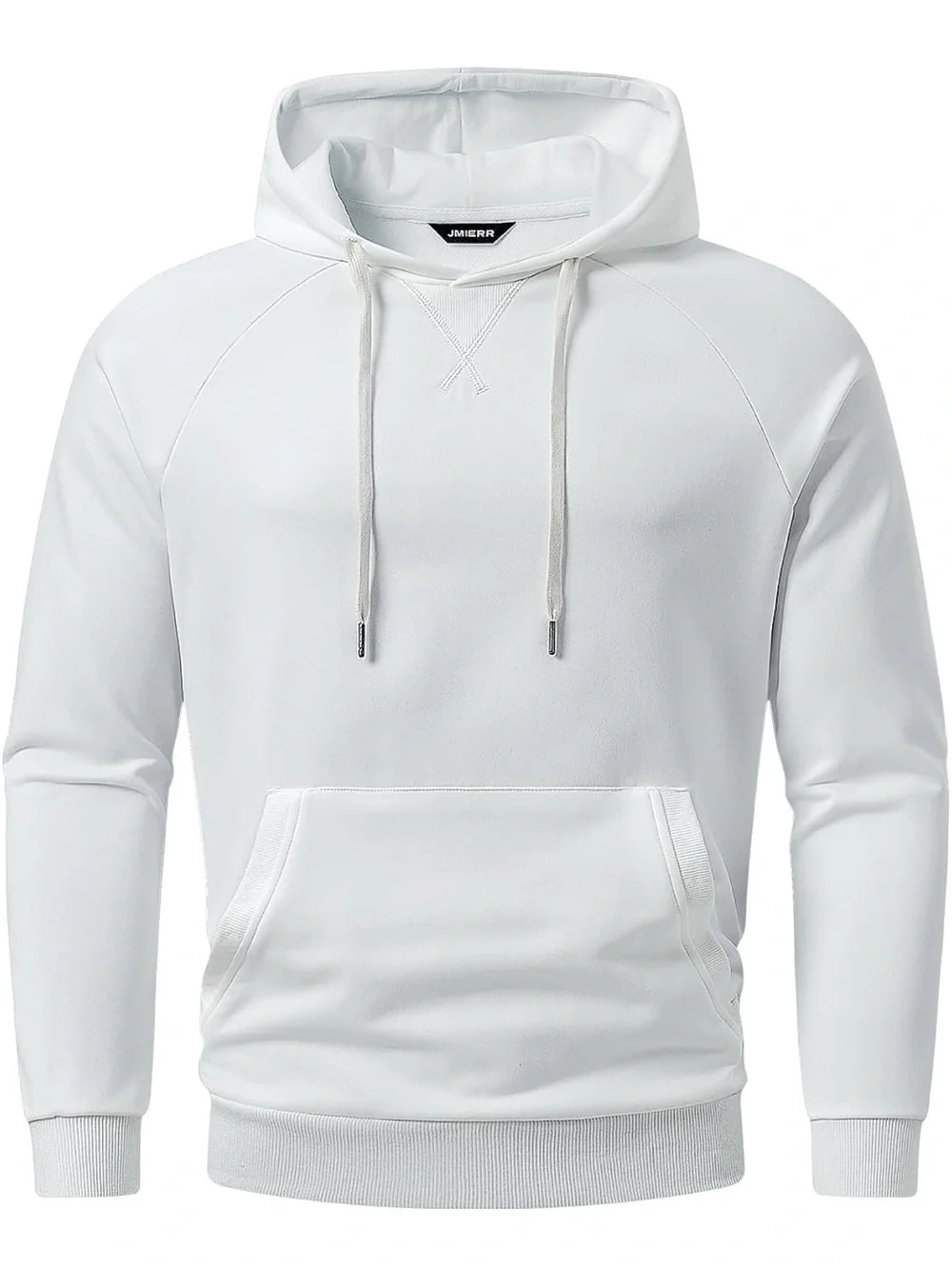 NWT SZMed Hoodies Sweatshirt  Ribbed V-stitch Neckline Solid Drawstring Pullover